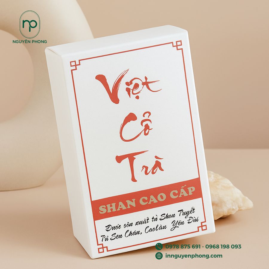 In hộp giấy đựng trà Shan Tuyết cổ thụ 